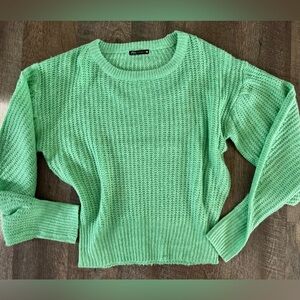 ZARA Mint Green Knit Sweater
